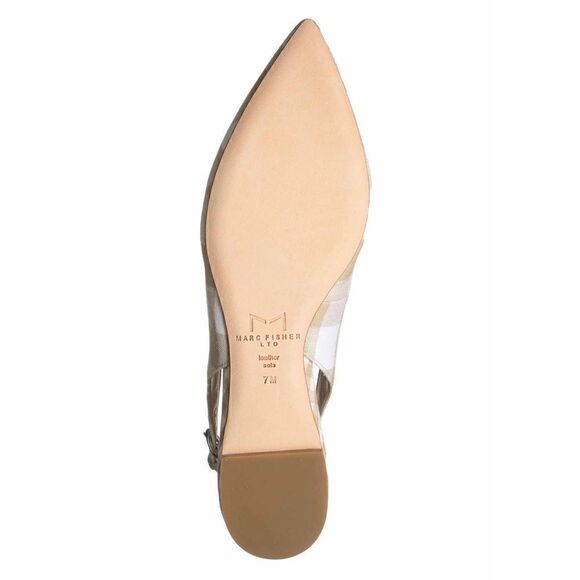 Marc Fisher | Samera slingback flat | tan/white - Picture 5 of 8